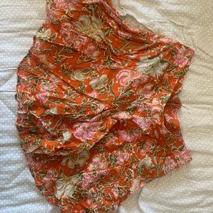 Free people orange skirt, size M
